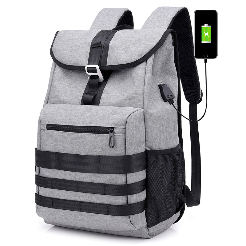 Leisure Sports Backpack with USB Charging Port for Men Travelling Laptop Backpack