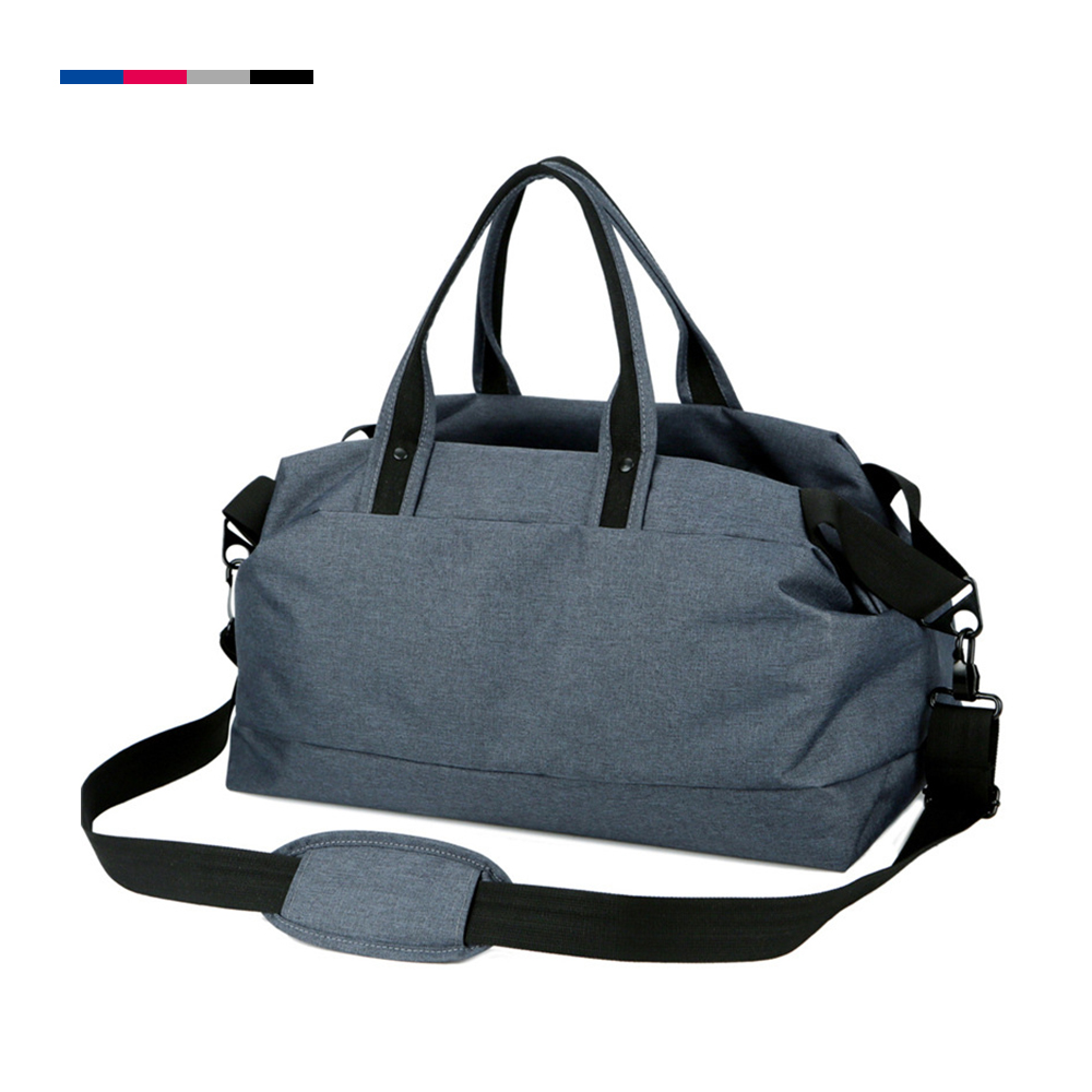 Customized Unisex Weekender Carry Duffle Bag PU Oxford Travel Gym Bag Zipper Stylish Foldable Airplane Travel Shoes Storage