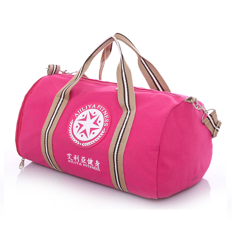 Custom Logo Canvas Soft Travel Bag Large Sport Duffle Gym Fitness Bag Waterproof Sneaker Bag