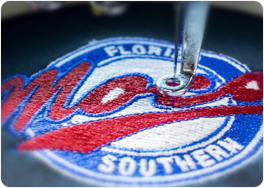 Embroidery logo