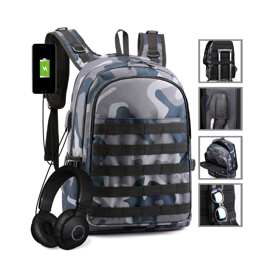 Custom Waterproof Tactical Outdoor Backpacks Adventure Sports Bag With Molle System and Usb Charge