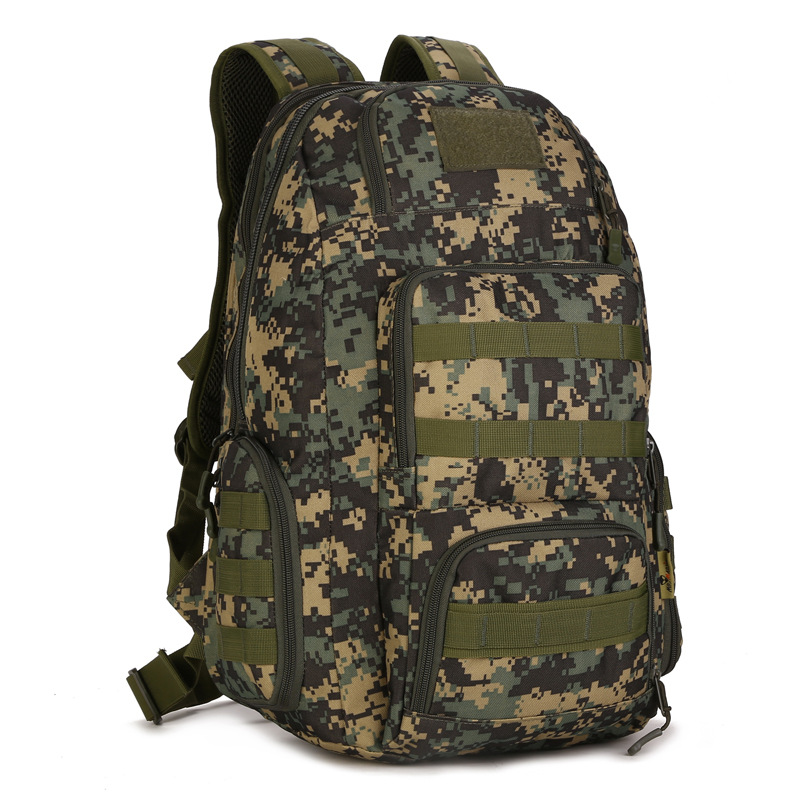 Tactical Backpack Custom Camouflage Unisex Rider Backpack Molle for Outdoor Sport Hiking Mountaineering