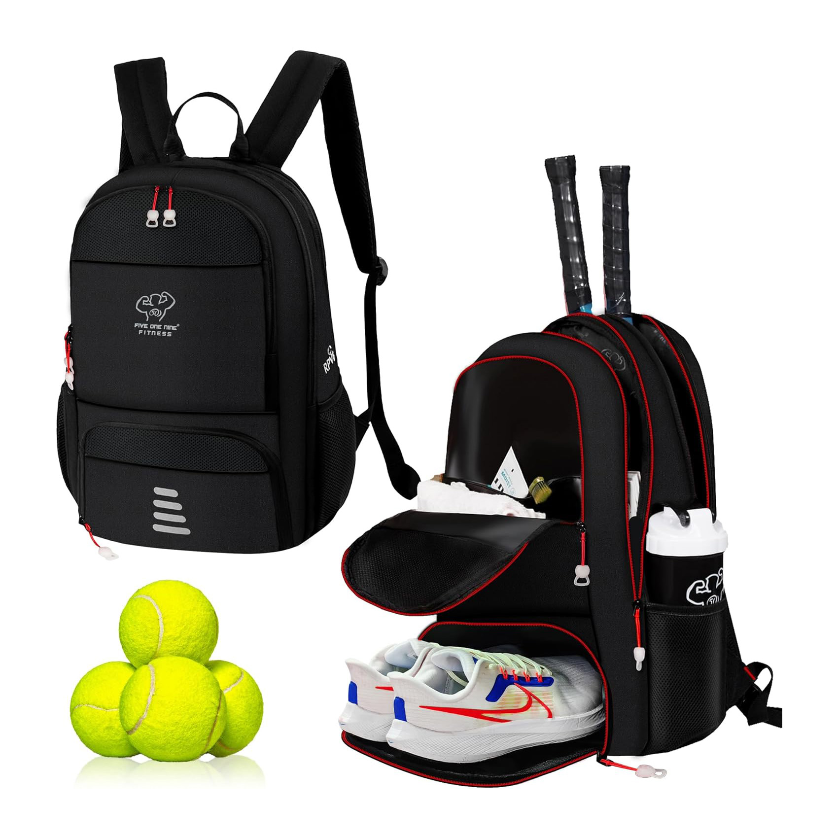 Custom Latest Tennis Backpack for Women and Men with Shoe Compartment for Pickleball tennis racket bag