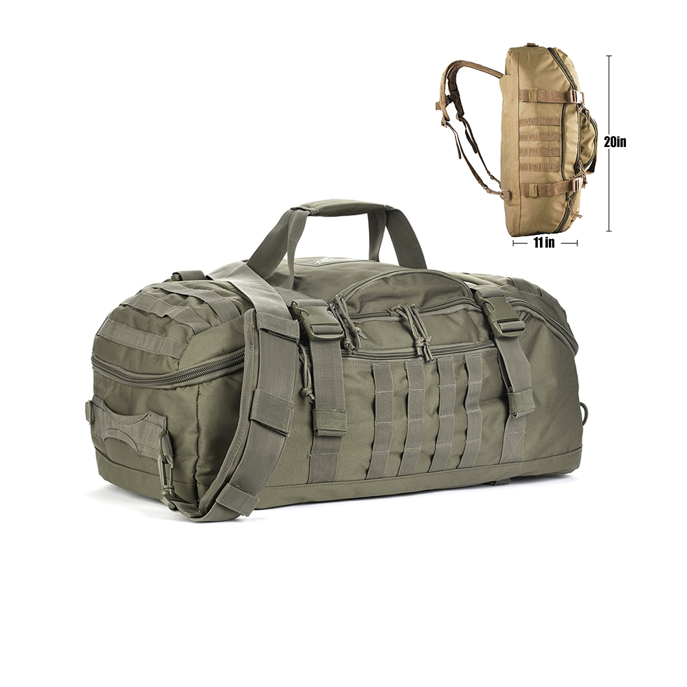 3 In 1 Tactical 45L Military Backpack MULTIFUNCTIONAL Travel Duffle Bag for Weekender Gym Workout Deployment
