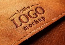 Embossed logo