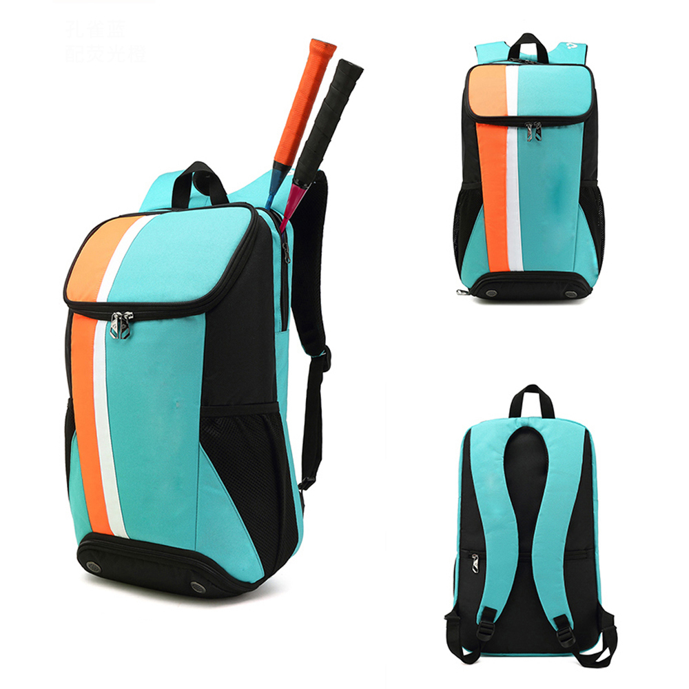 Custom New Sports Padel Bag Gym Large Capacity Badminton Tennis Bag Backpack with Shoe Compartment Portable Multi-functional Badminton Bag Men's and Women's Professional Sports Tennis Racket Bag