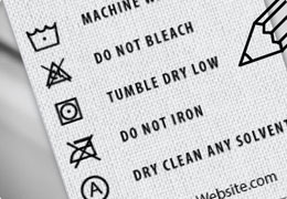 Wash care label