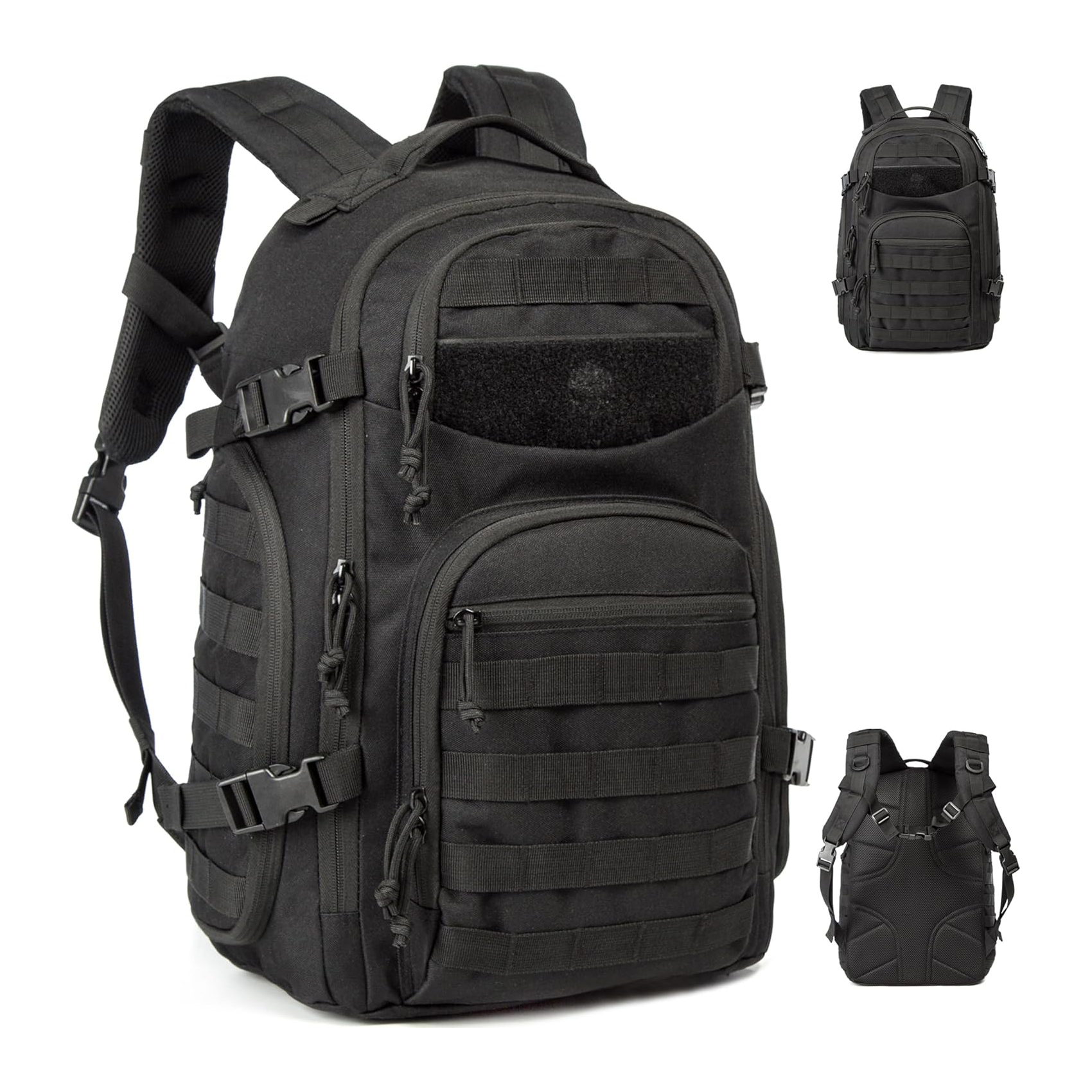 Tactical Backpack for Men Hiking Day Pack Molle Military Rucksack Waterproof 30L EDC Bag with Patch