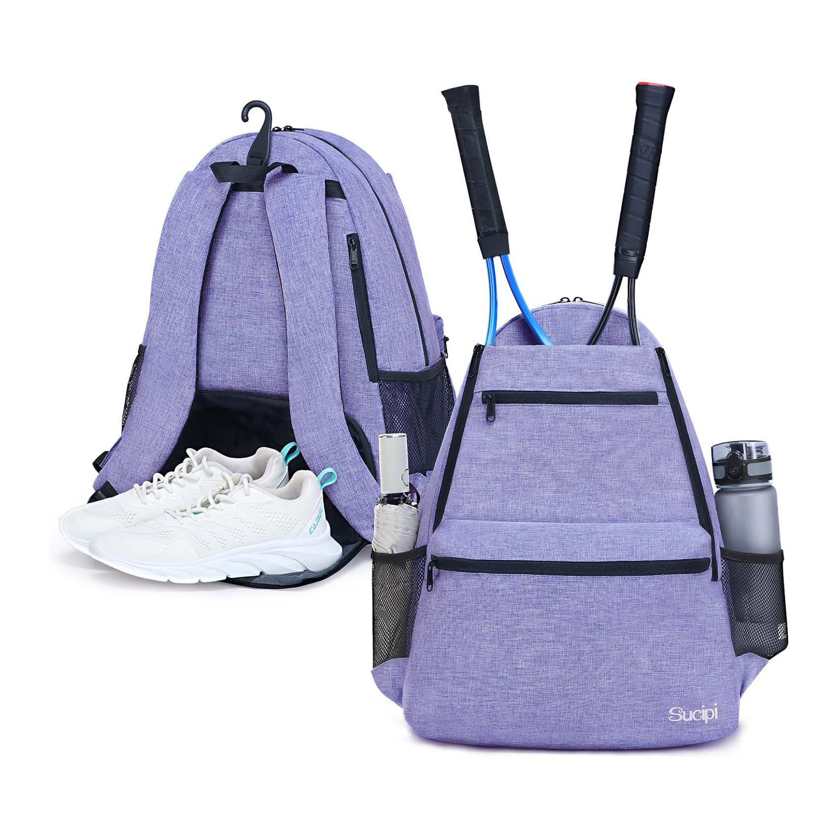 Custom Outdoor Sports Badminton Tennis Racquet Gym Bag Waterproof 2 Racket Tennis Backpack Tennis Bag for men and women