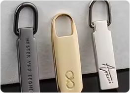 Pull zipper logo