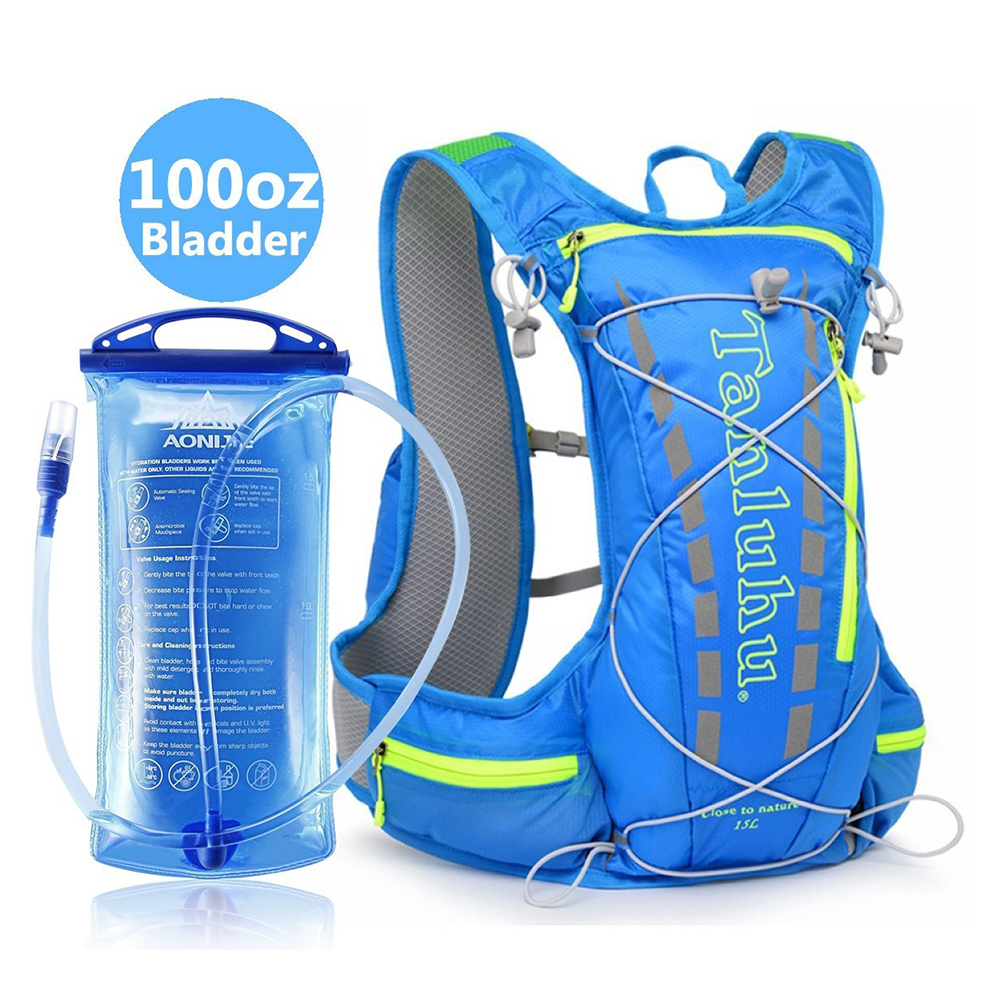 Cycling Running Dual Shoulder Backpack Vest Bag Outdoor Hiking Bag Ultralight Cross Country Marathon Water Bag Backpacks