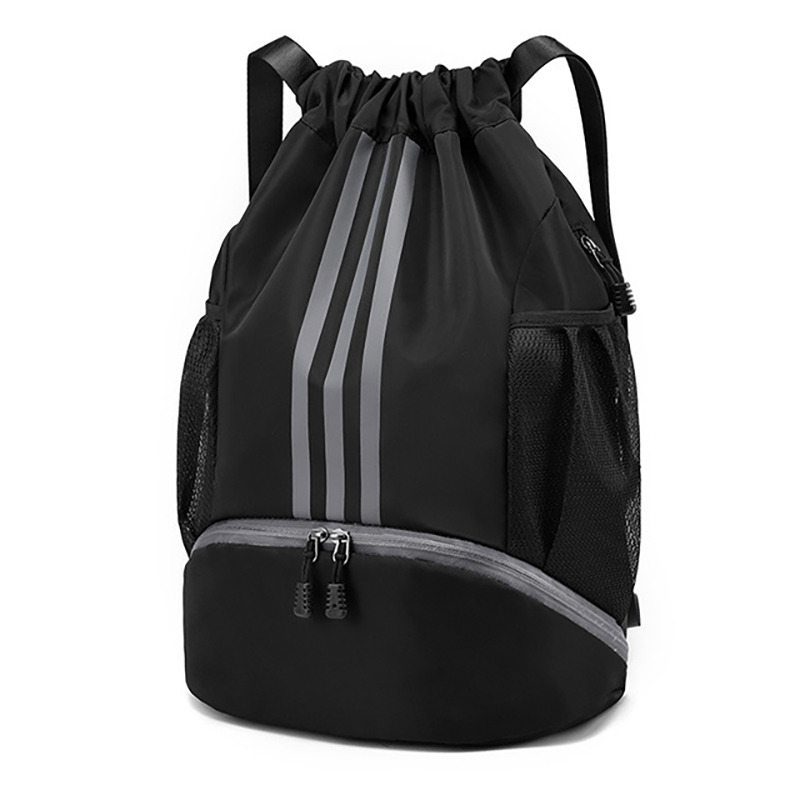 Wet Dry Drawstring Sports Backpack Unisex Lightweight Schoolbag for Sports Fitness Tourism Outdoor Activities