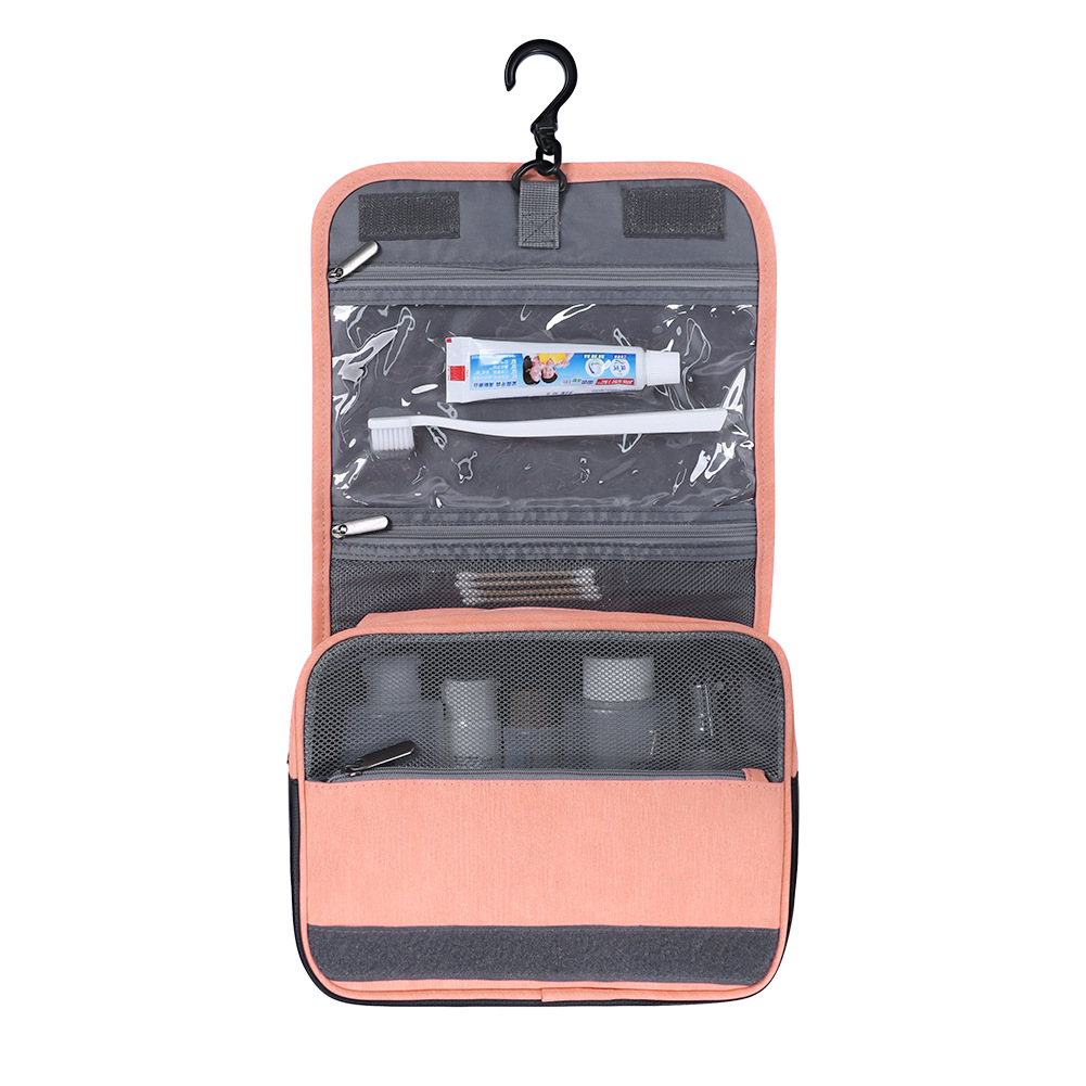 Customized Large Capacity Travel Portable Folded Hanging Toiletry Bag Cosmetic Make up Bags Organizer