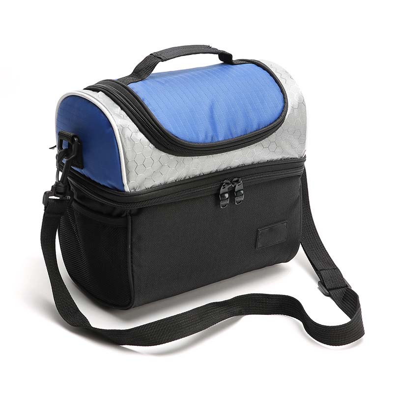Fashionable Large Insulated Lunch Box Cooler Tote Bag Double Deck for Adults-Men and Women