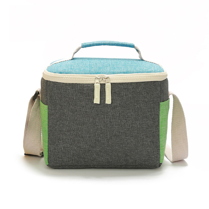 Durable Insulated Thermal Reusable Tote Lunch Bag Kids Solid Color Waterproof Cooler Custom Logo Soft Shoulder Food Picnics Wine