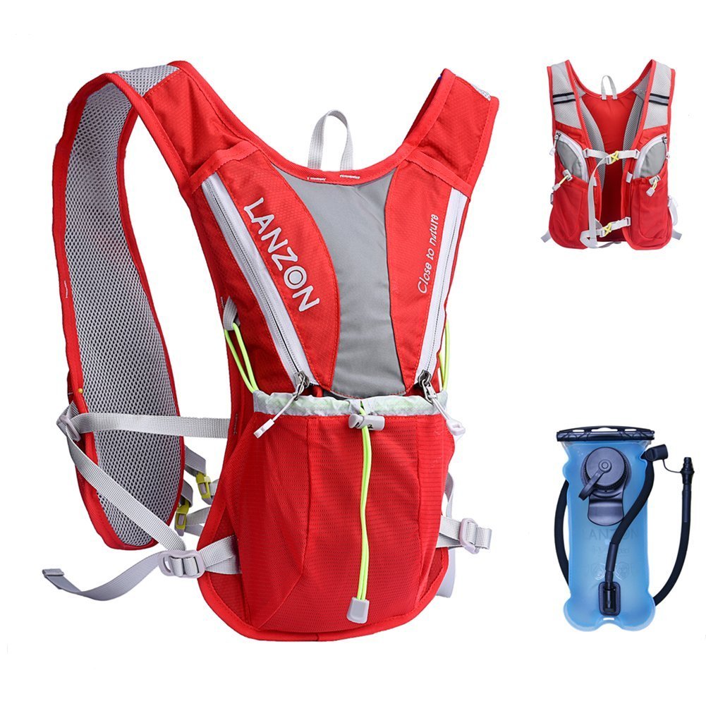 10L Lightweight Running Vest With Reflective Strips Cycling Marathon Portable Hiking Hydration Backpack With Water Bladder