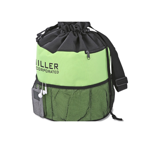 Promotional Drawstring Beach Bag Swim Mesh Stuff Sack Drawstring Backpack Sport Mesh Bag