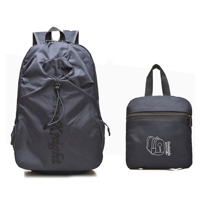Newest Women Leisure Sports Foldable Backpack with Umbrella Pocket Waterproof Casual Nylon Folding Backpack for Hiking Outdoor