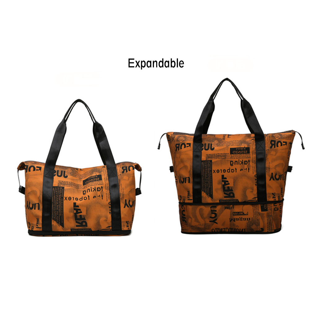 Foldable Expandable Lightweight Large Travel Duffel Bag Sports Tote Gym Bag Carry on Bag 