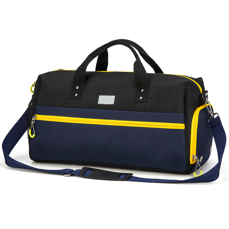 Custom Outdoor Mens Basketball Soccer Duffel Lacrosse Fitness Bag Sport Gym Duffle Bag With Shoe Compartment