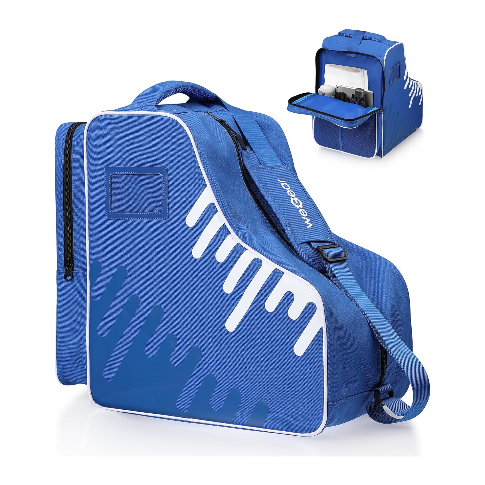 Custom Polyester Roller Skates Bags for Kids Adults Ice Skates Carry Premium Bags with Pocket Ski Boots Pouch Shoulder Shoes