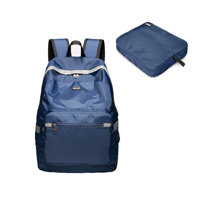 Custom Lightweight Daily Foldable Backpack  Nylon Waterproof Packable Leisure Daypack Ultralight Outdoor Travel Sports Backpack