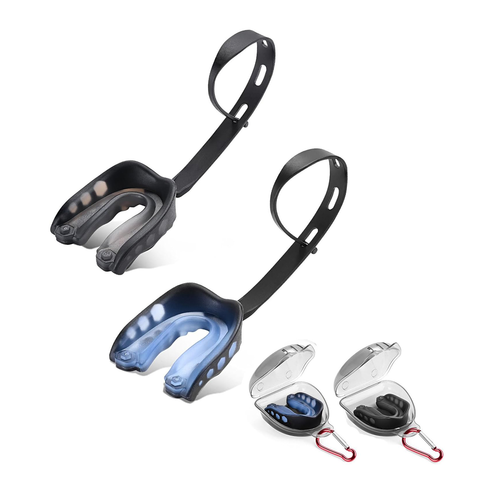 Non-toxic MMA gum shield American football rugby Thai boxing Taekwondo wrestle tooth protective mouth guard with hanging strap