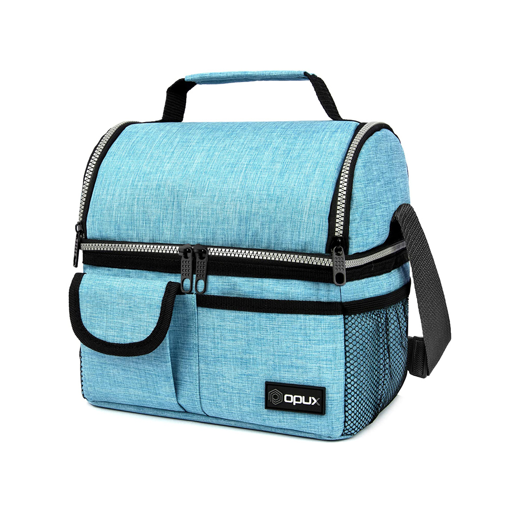 Insulated Lunch Bag for Women Men Reusable Lunch Box for Office Work School Picnic Freezable Cooler Bag With Adjustable Strap
