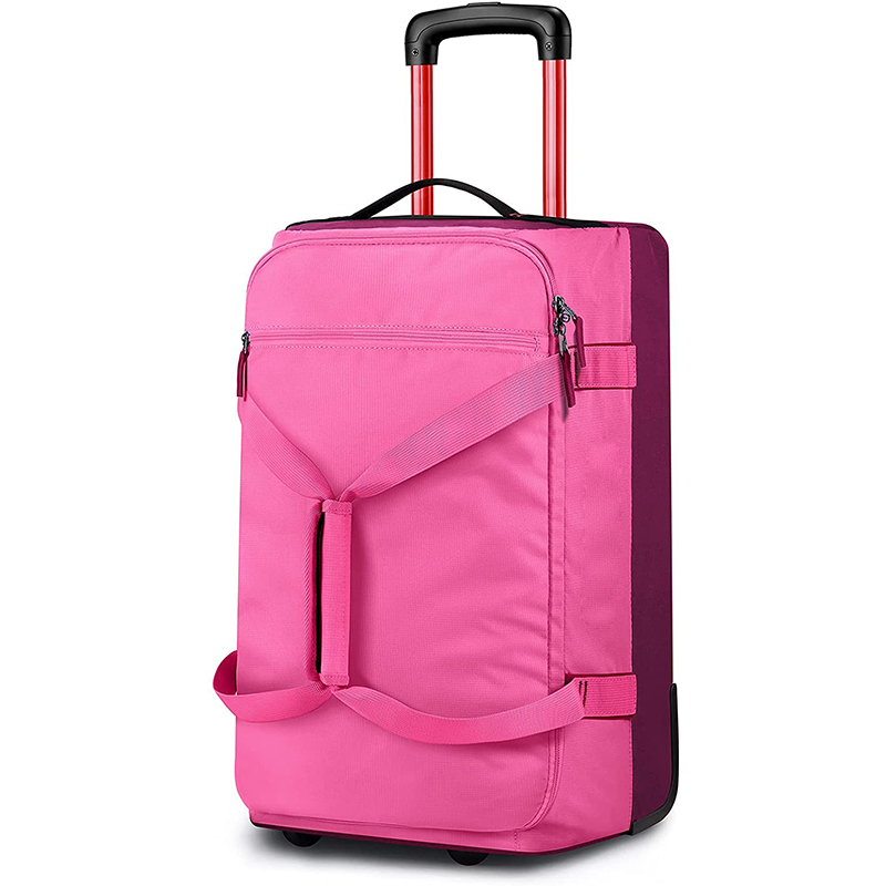 Rolling Duffle Bag with Wheels 50L Travel Carry On Wheeled Duffel Luggage with Rollers
