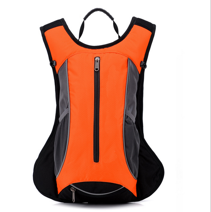 Custom Promotional Cycling Hiking Hydration Backpack With Water Bladder and Helmet Mesh Pocket Holder