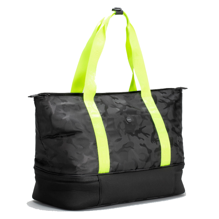 Lightweight Convertible Travel Duffel Bag Polyester Zippered Geometric Pattern Soft Closure for Outdoor Trip