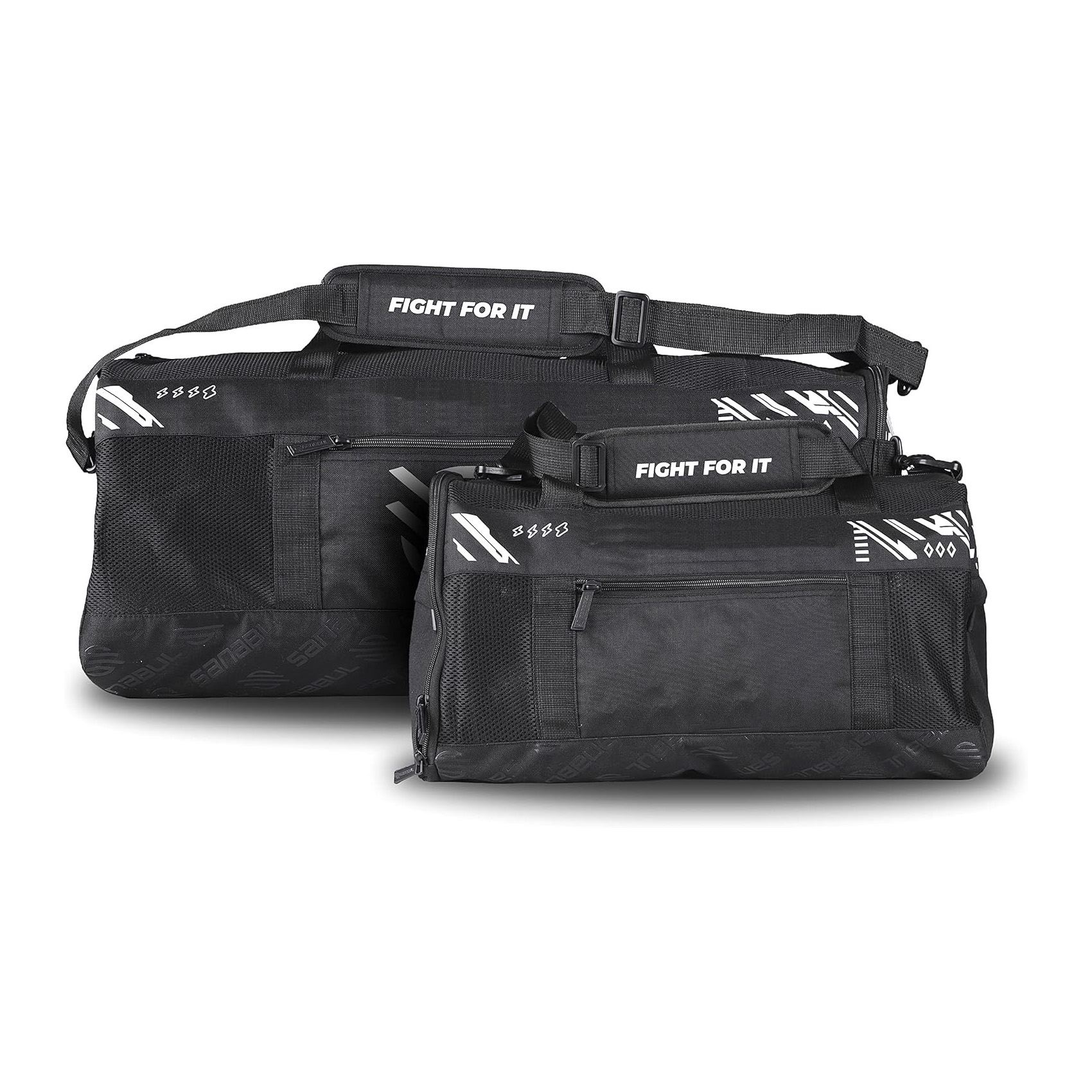 Custom Logo Men's Black Sport Gym Bag With Shoe Compartment for Boxing Wresting Taekwondo Karate Jiujistu