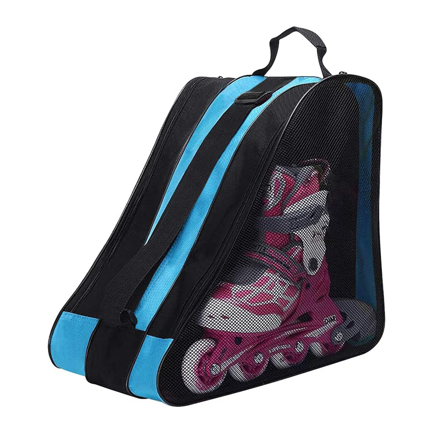 Custom Logo Breathable Net Skate Carry Bag Case Design Mesh Ice Skating Shoes Storage Bags Kids Roller Skate Bag