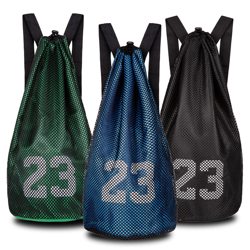 Travel Hiking School Backpack Large Sports Training Bag Student Portable Harness Mesh Storage Ball Bag