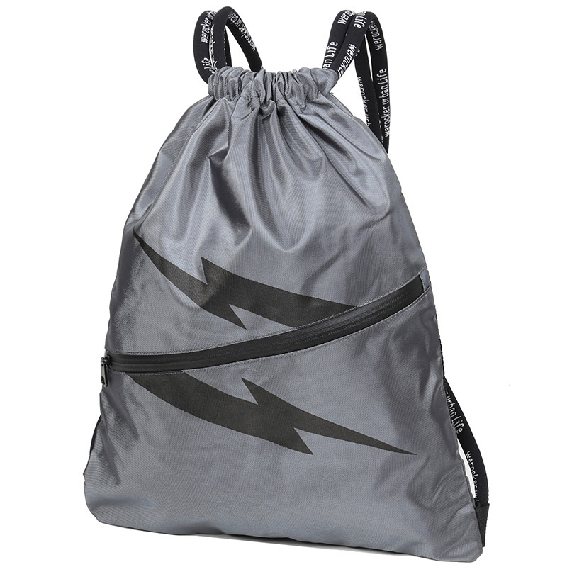 Drawstring Sports Gym Bag for Women Men Waterproof Draw String Sport Backpack Simple Basketball Schoolbag