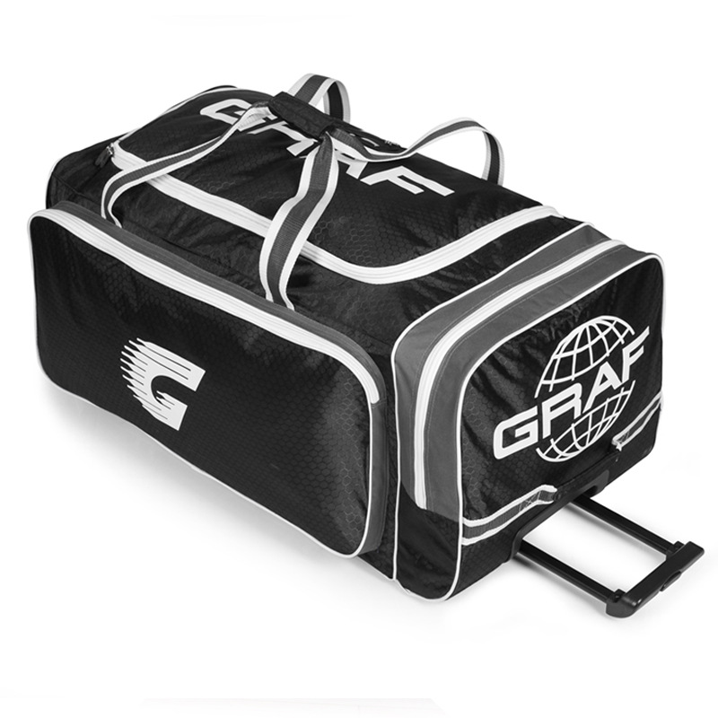 Rolling Wheeled Waterproof Ice Hockey Skate Travel Bag Custom Heavy Duty Field Hockey Stick Duffle Bag Hockey Wheels Bag