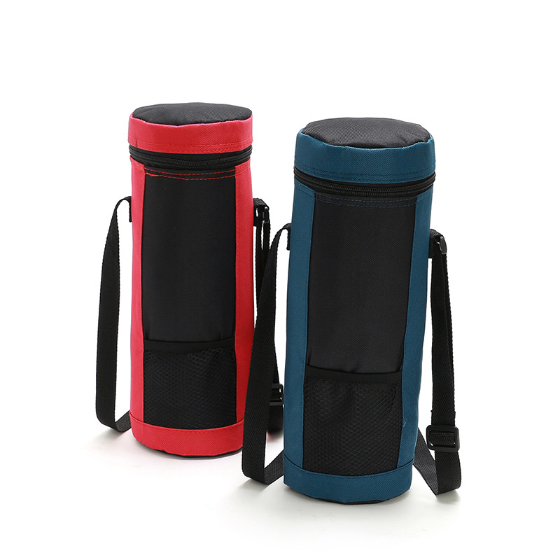 High Quality New Single Wine Bottle Cooler Bag Cylinder Oxford Portable Wine Cooler Bag Cold Insulated Water Bottle Cooler Bag