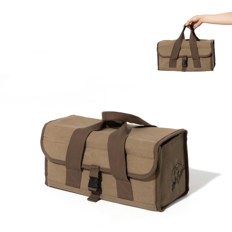 Camping Handbag Storage Bag, Large Capacity square Tote Bag, Outdoor Hiking Barbecue Camping Tool Kit Ground Spikes Storage Bag