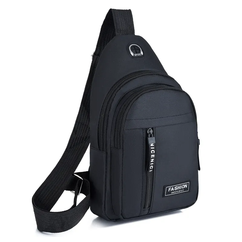 Custom Waterproof Outdoor Sports Men Waist Belt Bag Fitness Gym Crossbody Bag Fanny Pack Sling Bag