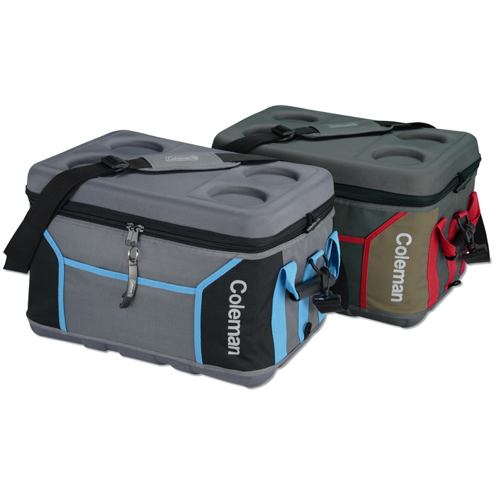 Sport Collapsible Soft Cooler with Hard Top Lid for Water Bottle Stand Cooler Beach Bag for Picnic Camping