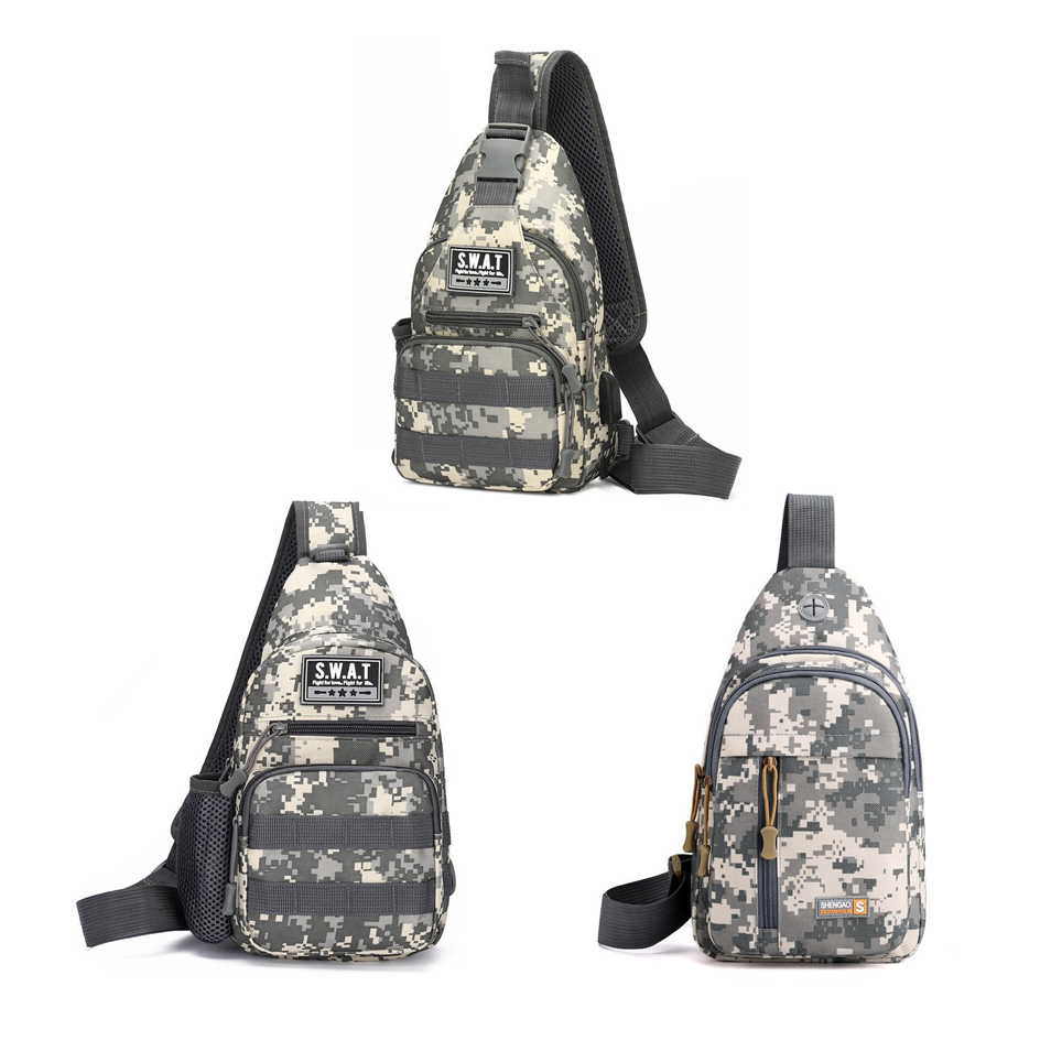Custom Tactical Crossbody Messenger Bag Chest Shoulder Pouch Bag Mens Tactical Chest Pack Bags With Molle