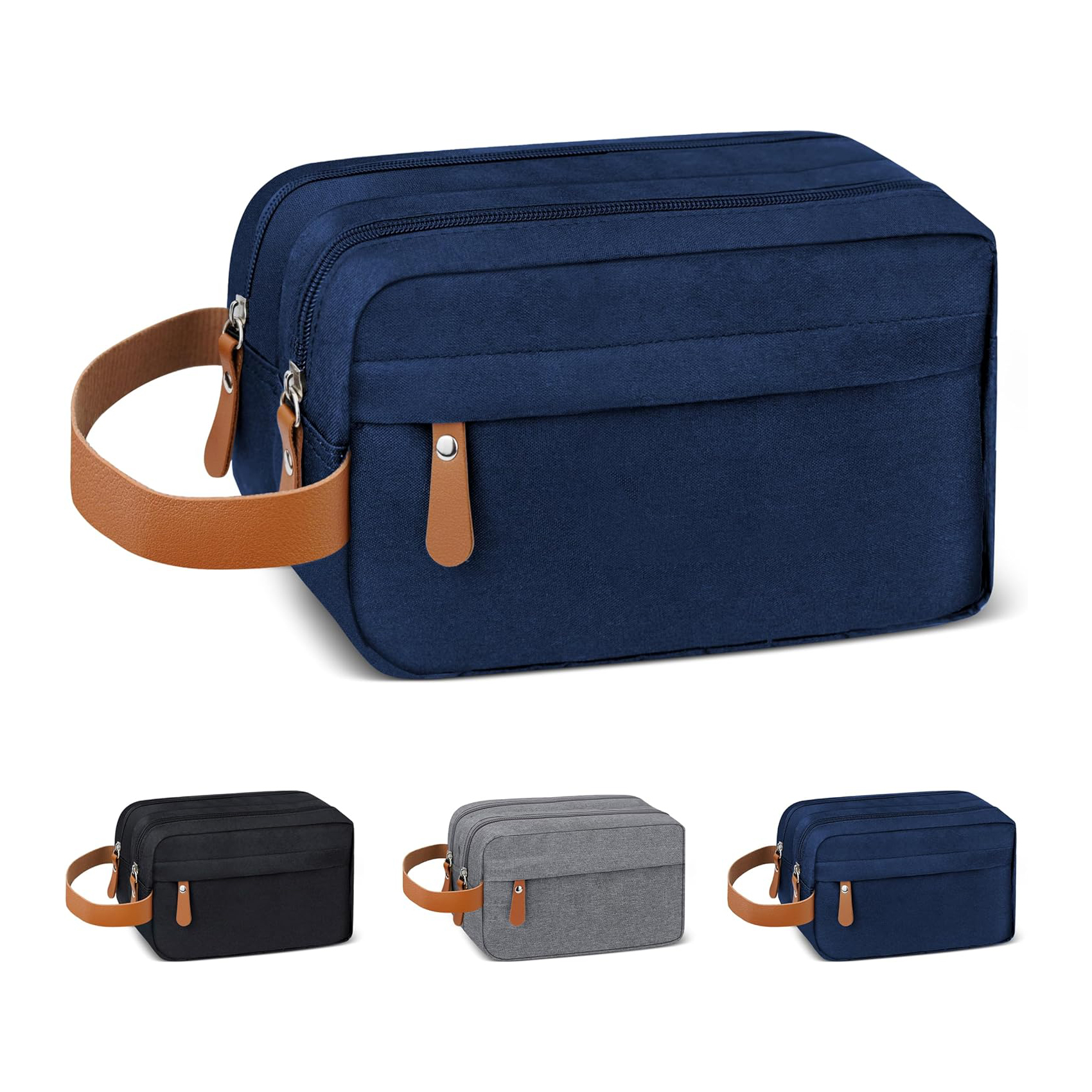 Travel Toiletry Bag for Men,Large Toiletries Bag Hanging Dopp Kit Water Resistant Shaving Bag Travel Essentials for Toiletries Accessories