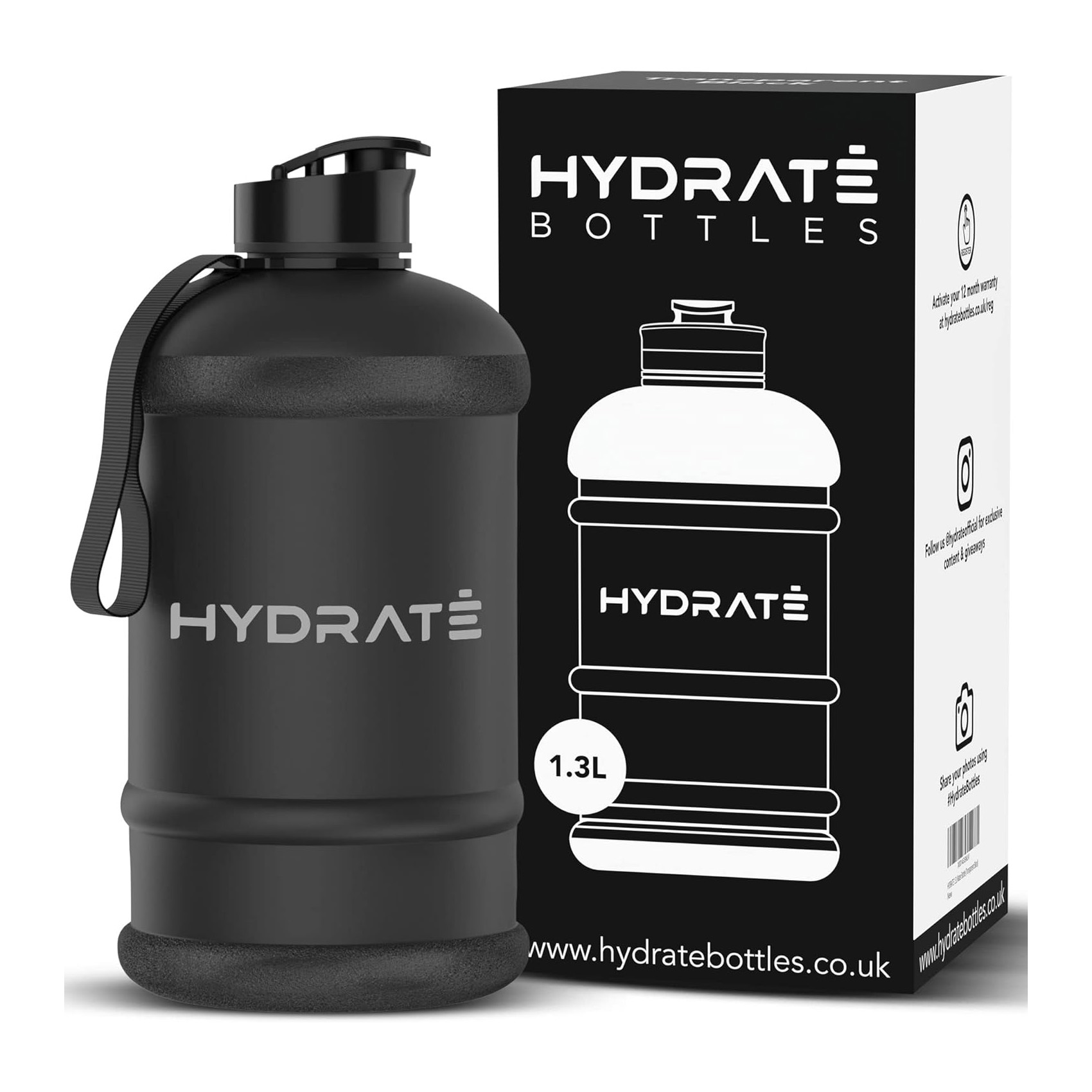 Custom Large BPA FREE Water Bottle Sports Fitness Equipment Bodybuilding Half Gallon Water Bottle Tritan Drinkware