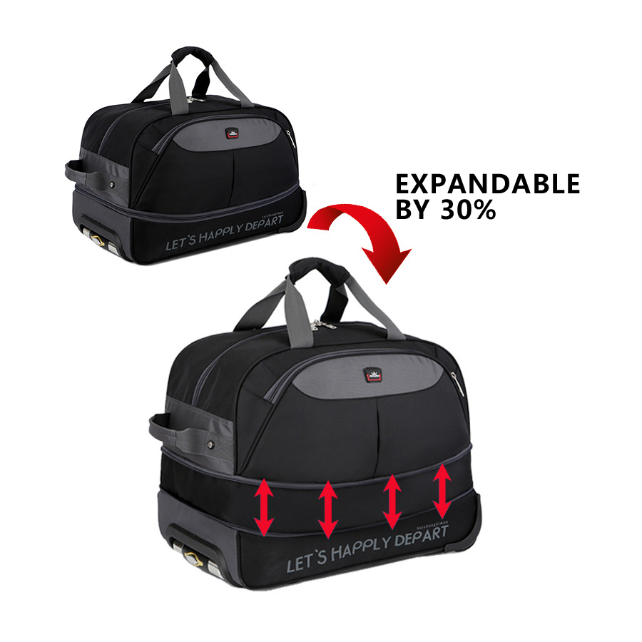 Expandable Wheeled Travel Bags With Telescope Hanlde Travel Luggage Bag With Wheel Waterproof Travel Suitcase Trolley Bag