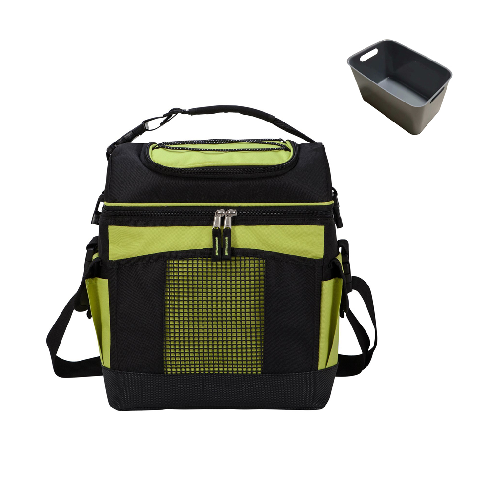 Large Thermal Insulated Shoulder Bag With Bucket Liner Portable Lunch Cooler Picnic Bag for Beaches Camping
