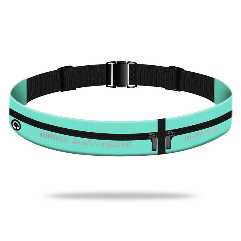 Running Waist Bag for Men and Women Marathon Fitness Super Thin Elastic Thin Fitness Fan Invisible Waist Bag Mini Small Belt Bag