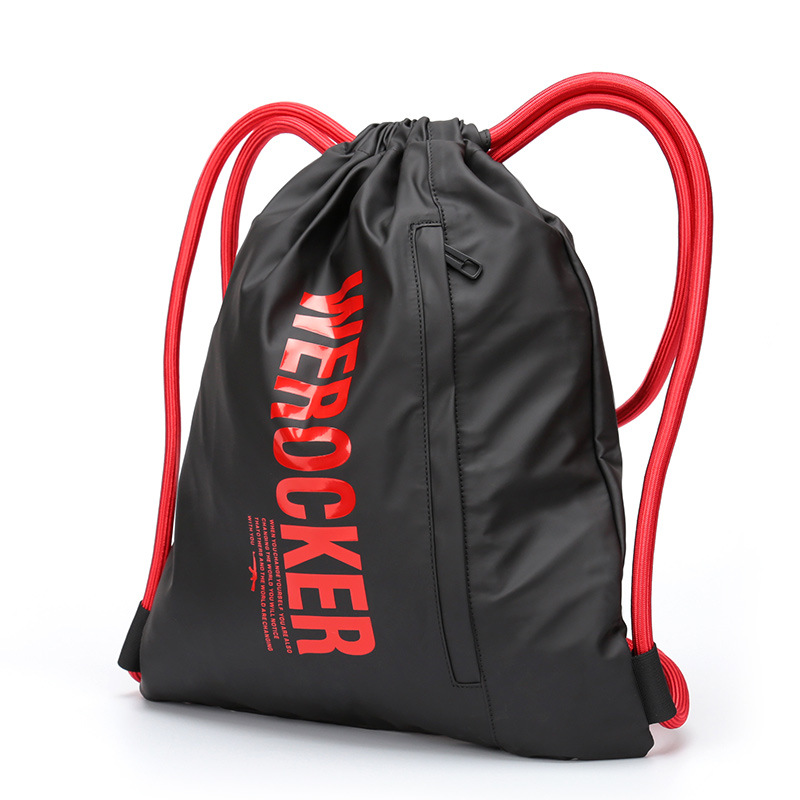 Customized logo High Quality Waterproof Sports Drawstring Backpack Bag with Thicker Rope and Chest Buckle