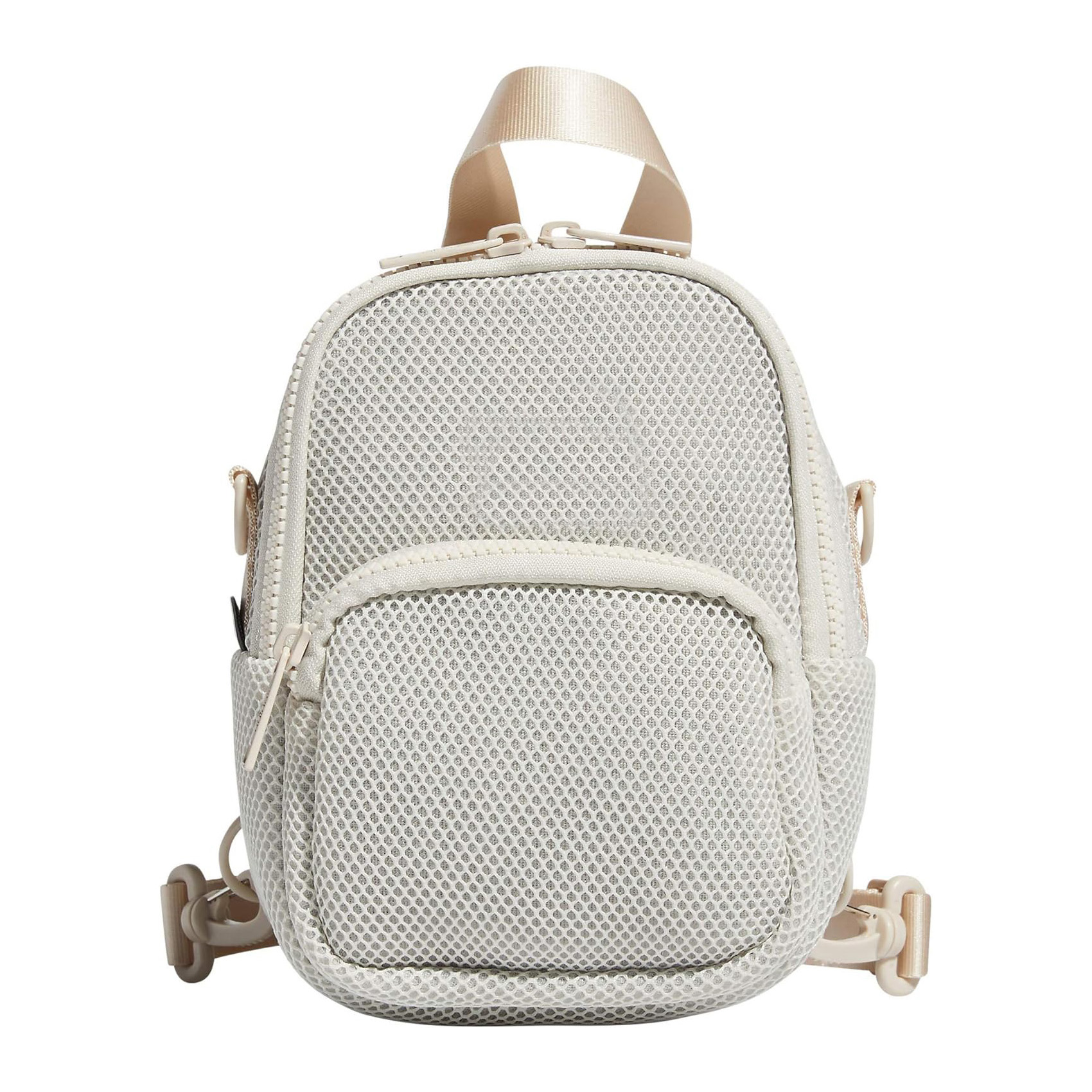 Custom Newest Fashion Mesh Fabric Pouch Bag Mini Airmesh Convertible Crossbody Backpack Bag Hollow Out Casual Bag