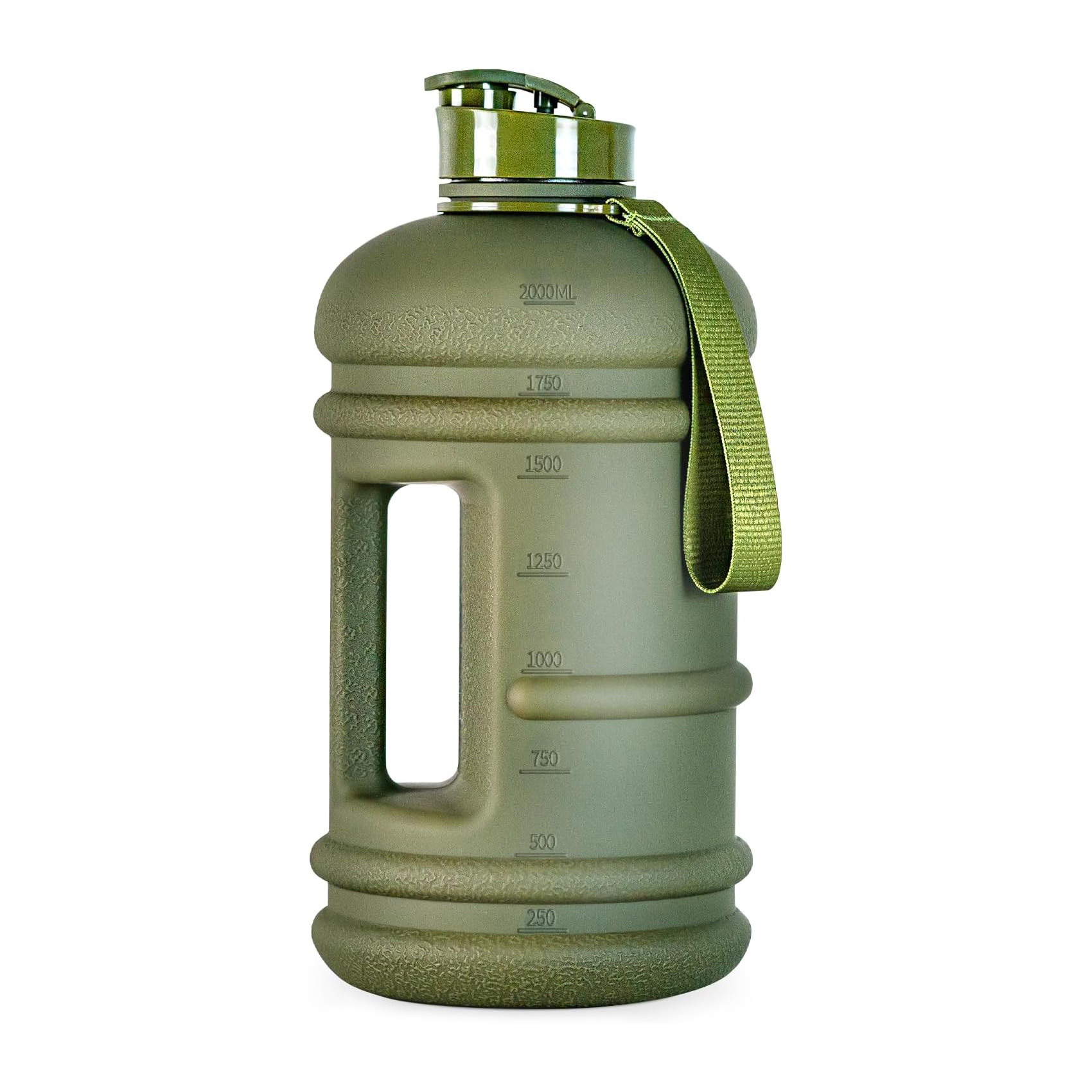 Custom Large Sports 2.2L Water Jug Big Reusable Water Bottle 75oz Half Gallon Hydro Container BPA Free Leak-Proof for Gym Fitness