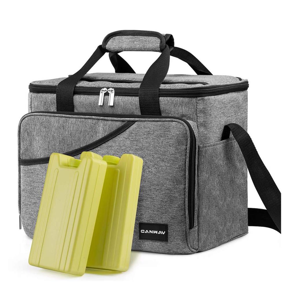 Cooler Bag 40 Cans Large Insulated Soft Sided Cooler Bag with 2 Ice Packs for Outdoor Travel Hiking Beach Picnic BBQ Party
